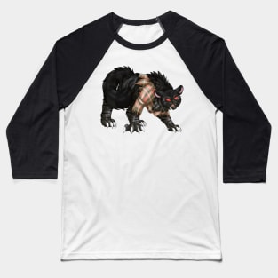 WereCat: Black Tabby Baseball T-Shirt